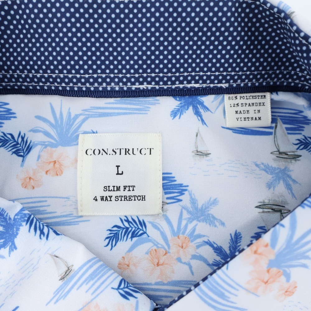 CONSTRUCT Performance Tropical Short Sleeve Butto… - image 5